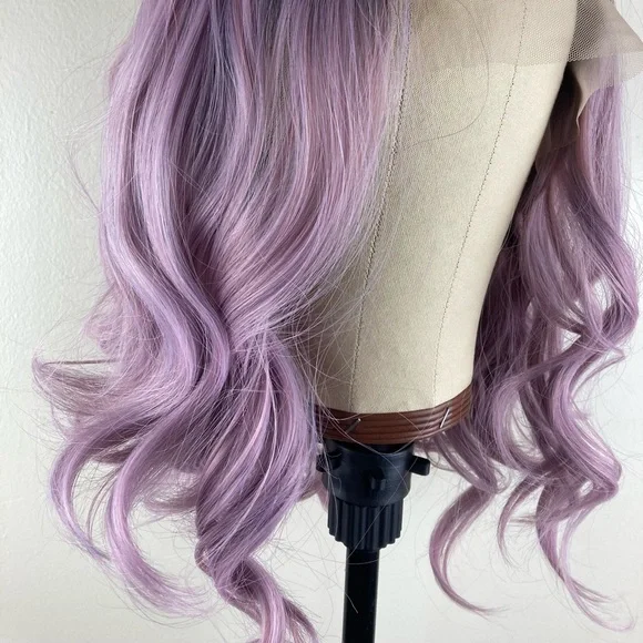 Purple Black Hair Wig